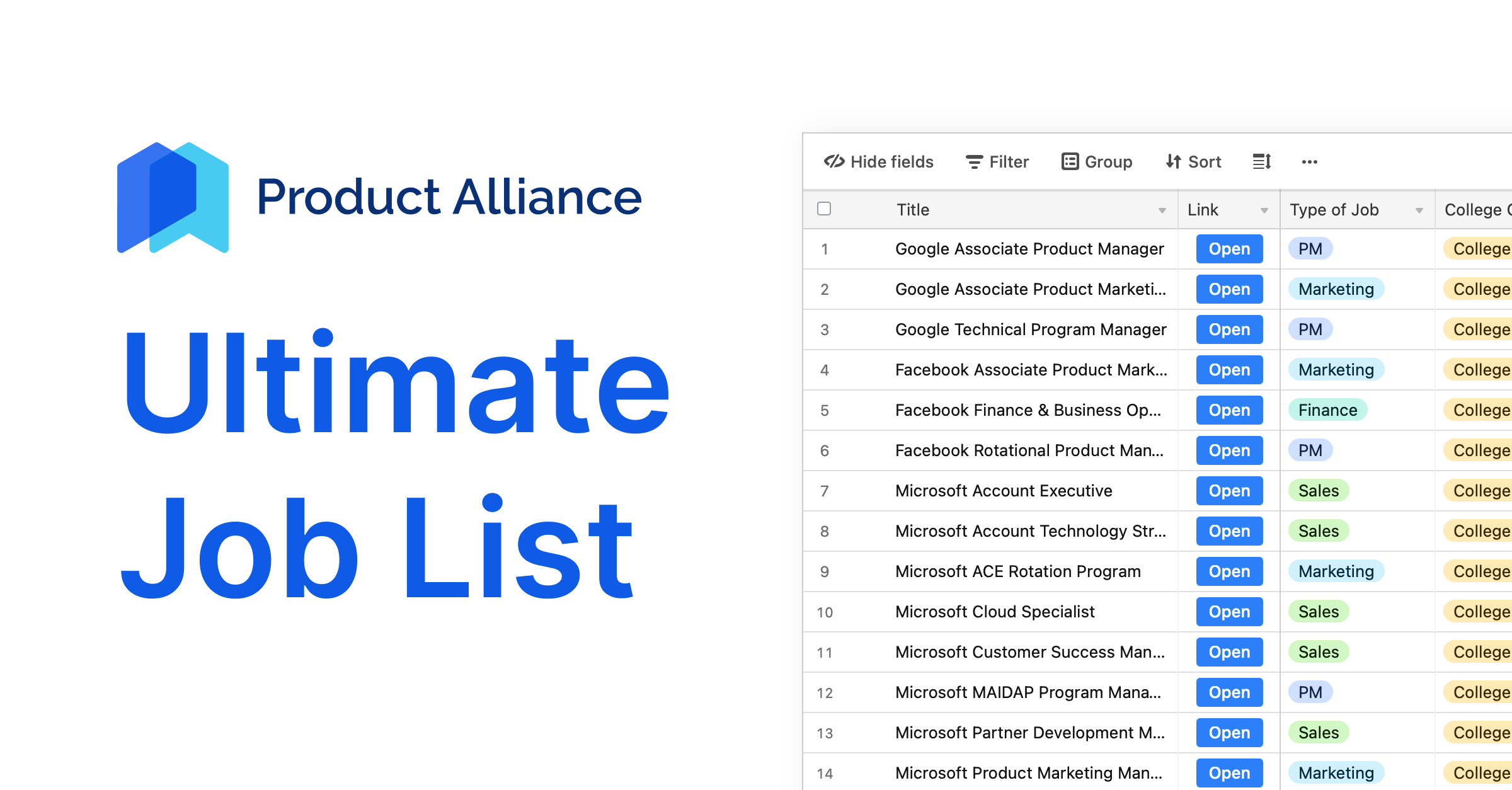 Ultimate Internship List of Product Management and Business Internships